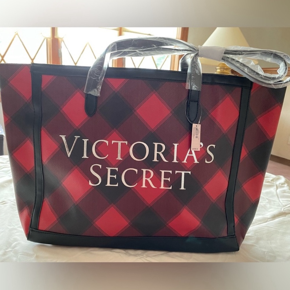 Victoria's Secret Vinyl Tote Bag Hug Brand NEW
